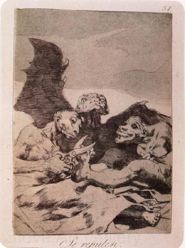 Francisco Goya Se Repulen Germany oil painting art